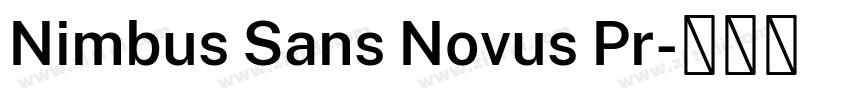 Nimbus Sans Novus Pr字体转换